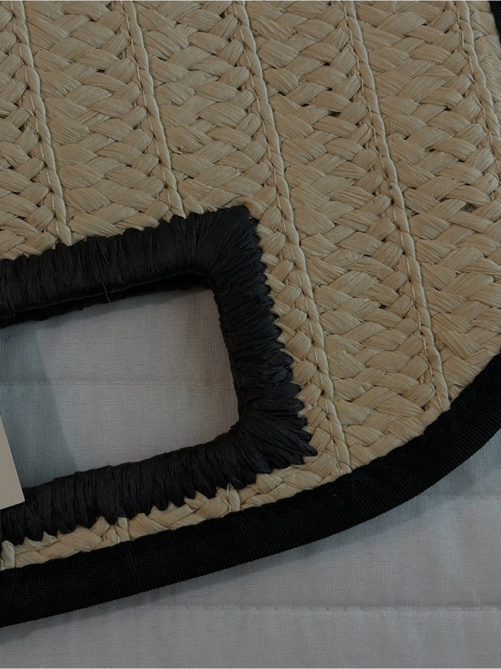 a new day Beige Woven Mini Clutch with Black Trim - Picture 3 of 4